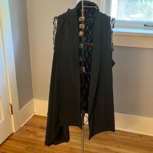 Porto San Francisco asymmetrical jet jersey vest, porto size 1